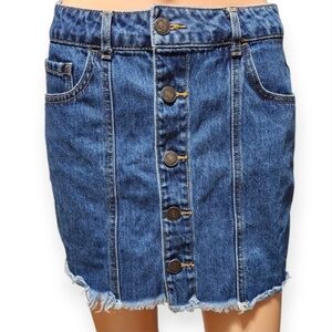 Forever 21 Blue Denim Mini Skirt